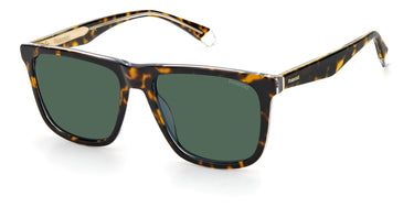 Men Polaroid Sunglasses: PLD 2102/S/X - Havana Crystal - SpecSMART Eye Clinic (Diagonal View)